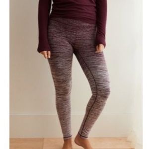 Aerie Play Gradient Ombre Highwaist Leggings XS. Burgundy Maroon